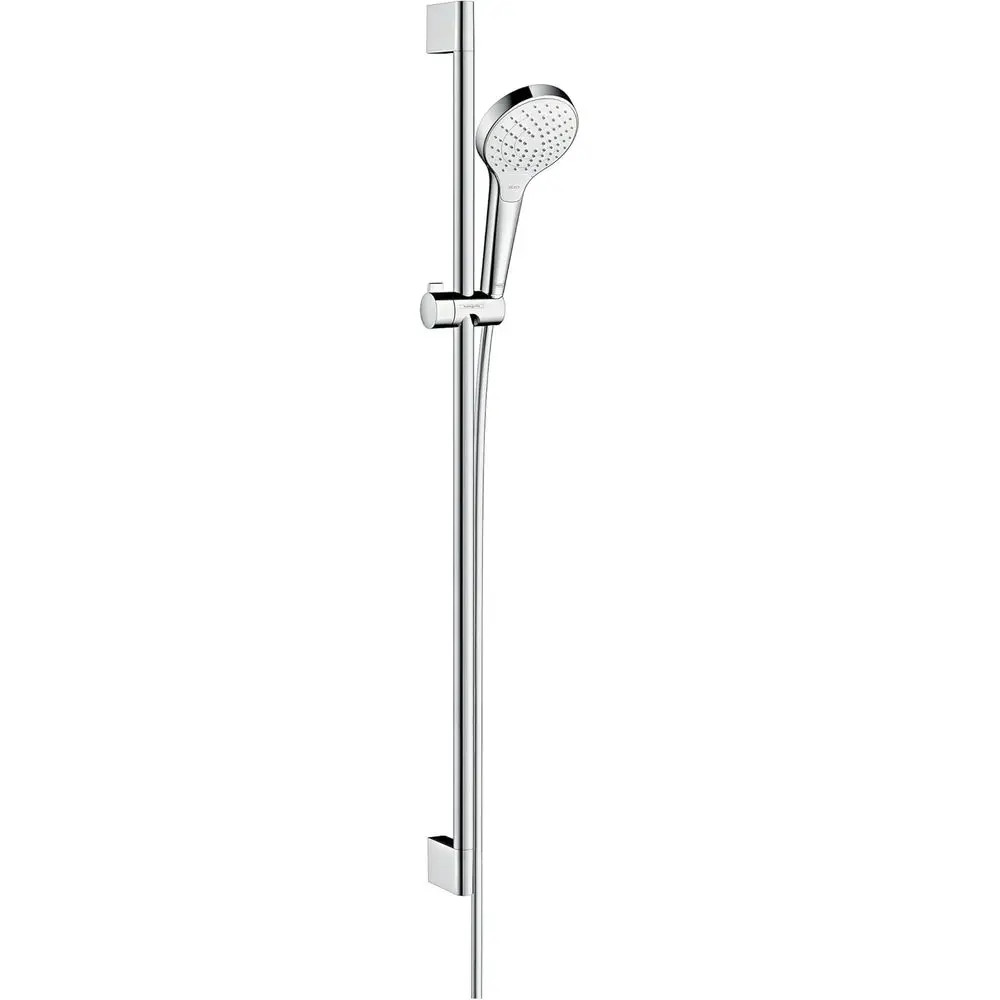 

900mm White Shower Set with Vario/Crometta Style and Chrome Finish