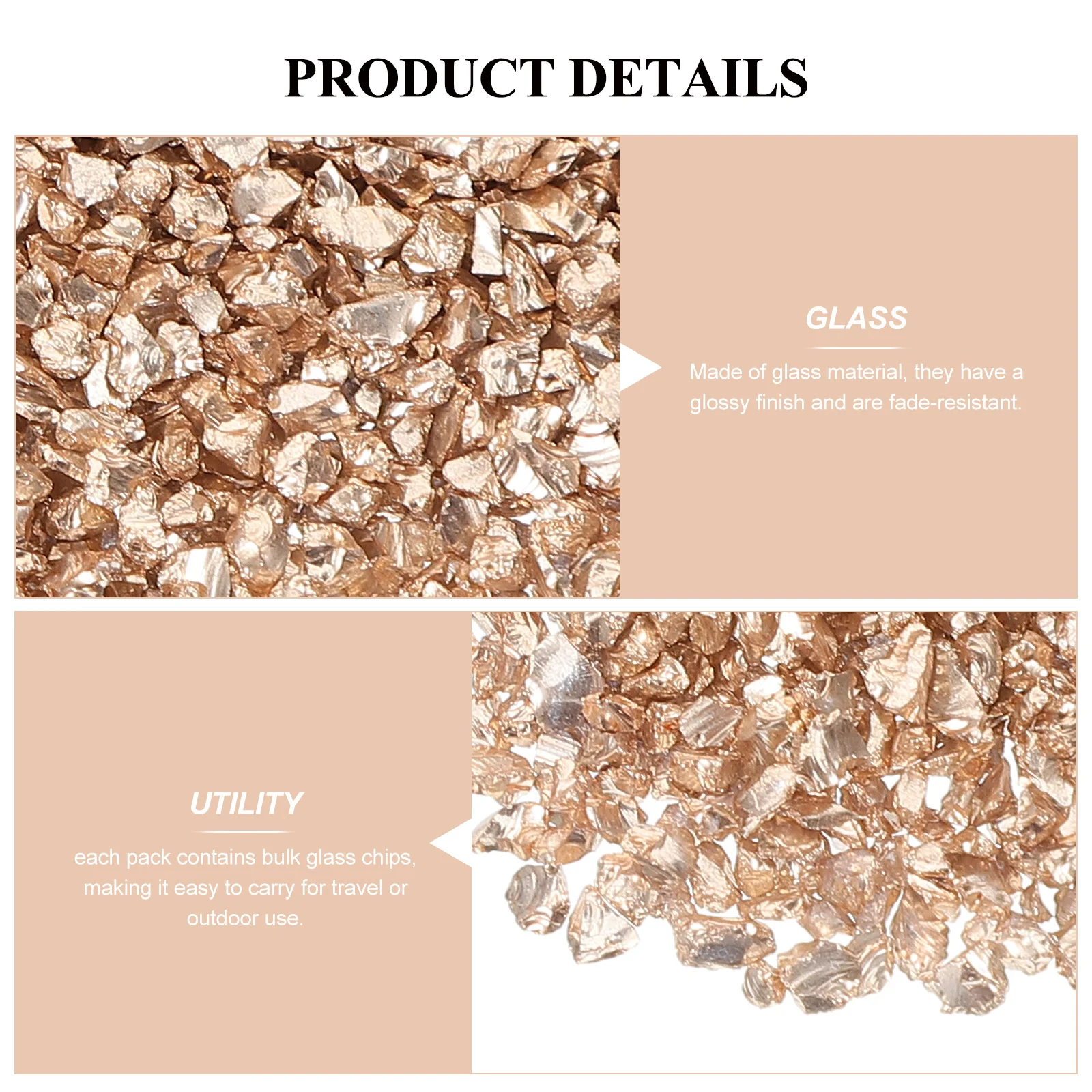 Unregelmäßige Glasschips, Nagelkunst-Dekorationen, zerkleinerte Glasanhänger, lebendige Farben, lichtbeständig, tragbar, vielseitig, DIY-Handwerk