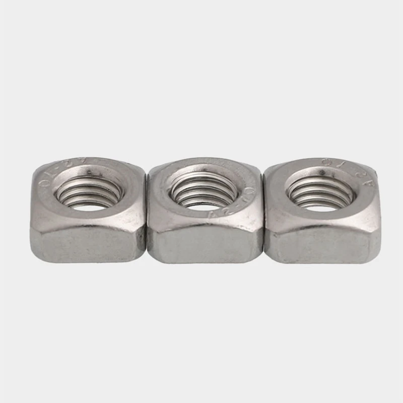 M3 M4 M5 M6 M8 M10 M12 304 Stainless Steel Square Nuts Stainless Steel Square Nut