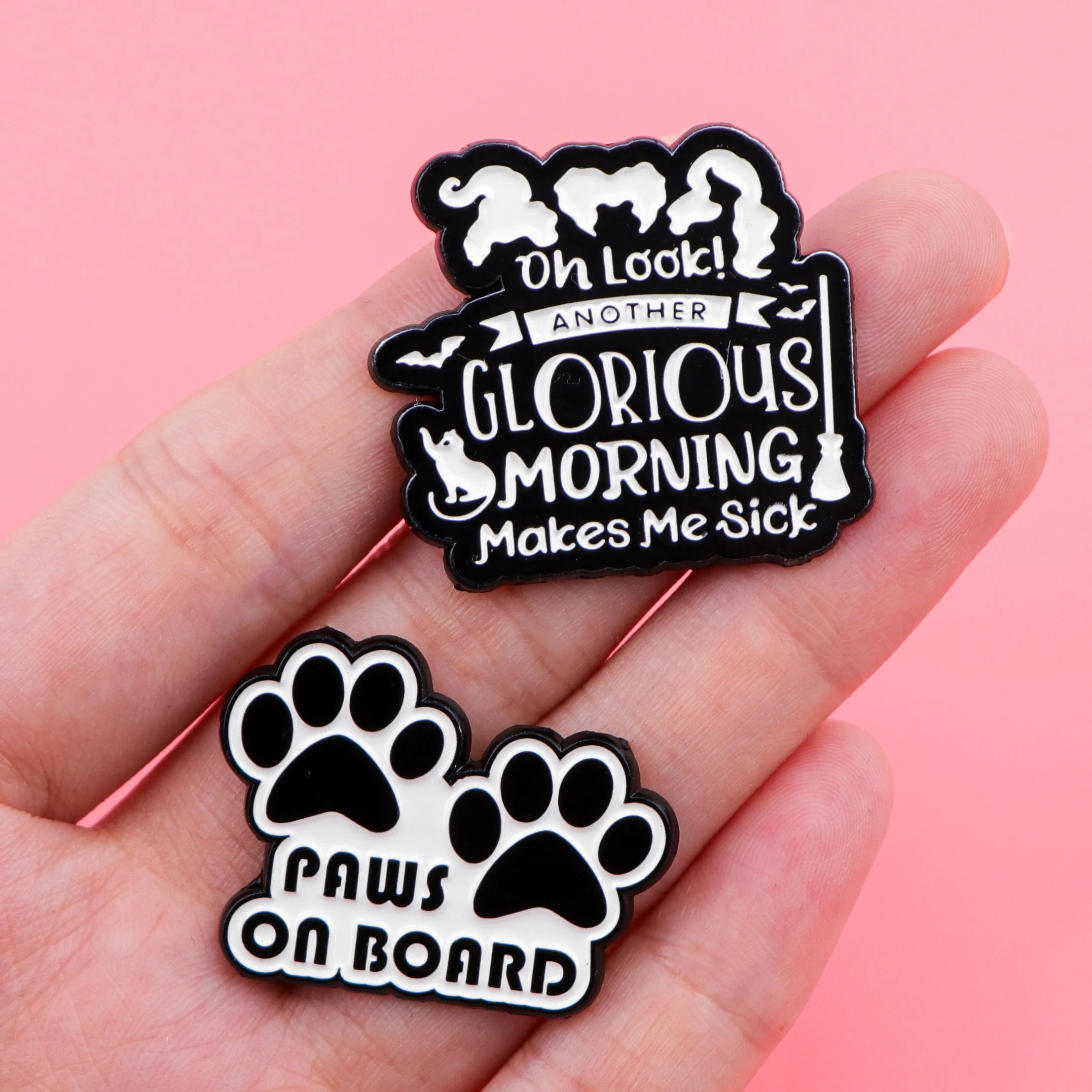Funny Quotes Enamel Pin Witch Brooches for Women Men Lapel Pin Backpack Bags Badges Christmas Gifts Clothing Accessories image 2
