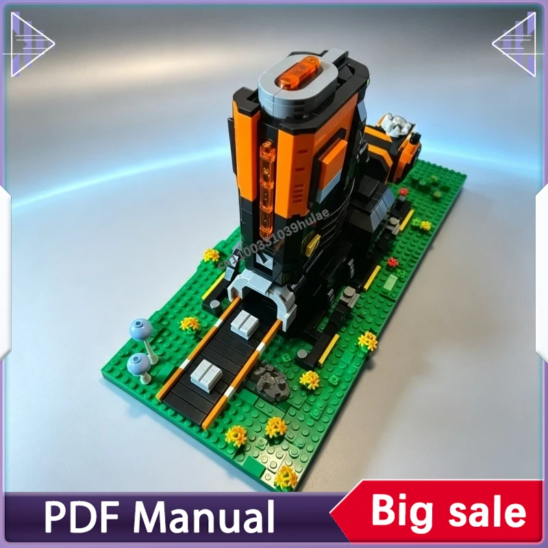 Extraterrestrial Industrial Ore Processing Factory Building Blocks Alien Planet Mining Workshop DIY Assembly Hobby Gift