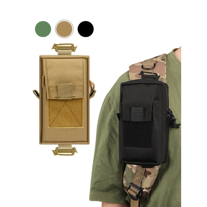

900D Nylon Tactical Molle Outdoor Shoulder Strap Bag Backpack, EDC Sundries Accessories Pouch, Medical Bag for Travel, Hiking, H