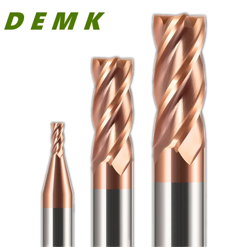 Imagem -03 - Máquina Cnc Carbide Fresadora End Mills Ferramentas Flat Metal Face Keyway Milli Bit Hrc50 55 65 Flauta