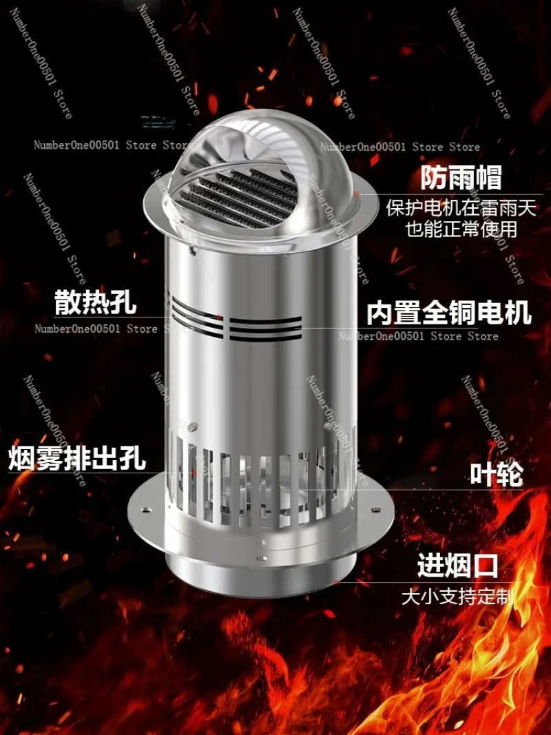 TBL105 High Temperature Pellet Stove Exhaust Fan Chimney Draft Inducer for Home