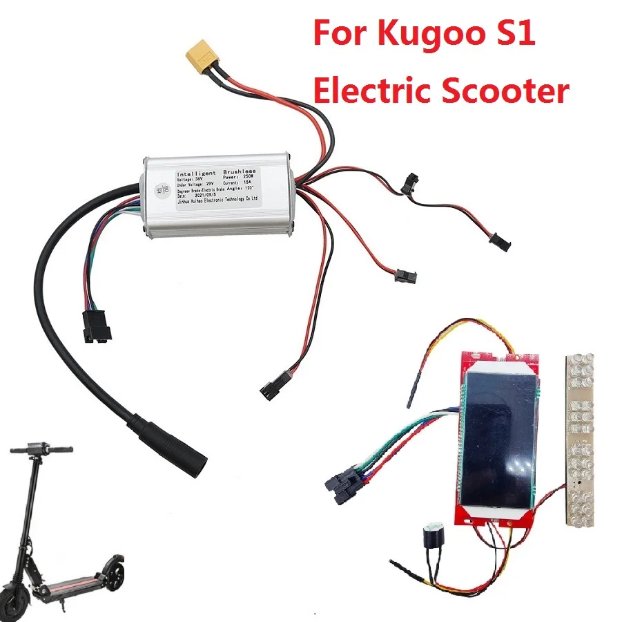 Kugoo Electric Scooter Motherboard Controller Cable Set, Spare Part, S1, S2, S3, E-TWOW, Huihao Display Screen, 36V