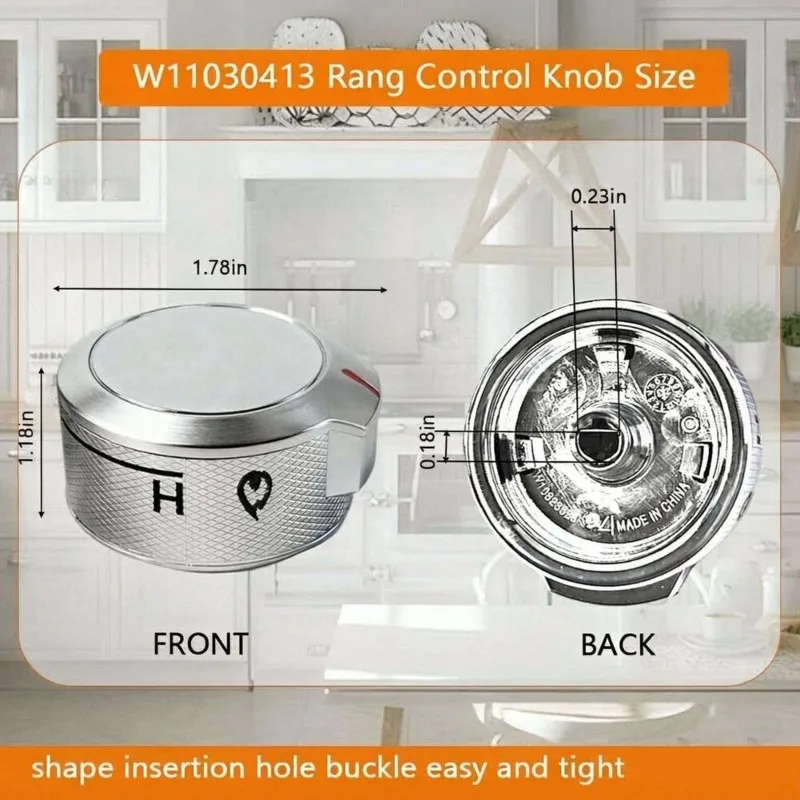 ABDJ-W11030413 Stove Control Knob Fit For Whirlpool Kitchenaid Stove Knobs