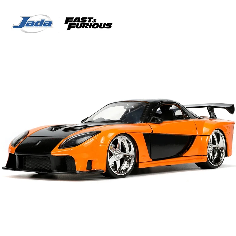 

JADA Diecast Car 1:24 Scale 1997 Mazda RX-7 with Han Figure Set Hollywood Rides: The Fast and the Furious JD33174