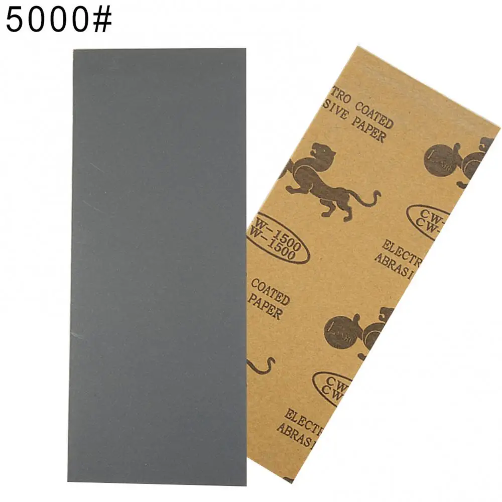 Wet Dry Sandpaper Sheets 400/600/800/1000/1200/1500/2000/2500# Grits Polish Paper Silicon Carbide Sandpaper Sheets for Polishing