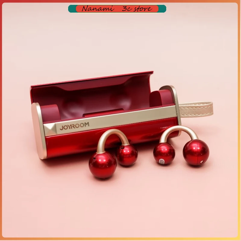 New Joyroom OC3 Bluetooth Earphones Zinc Alloy Clip-On Sports Earbuds Anti-Drop Comfort Lipstick Earphones for Women Gifts
