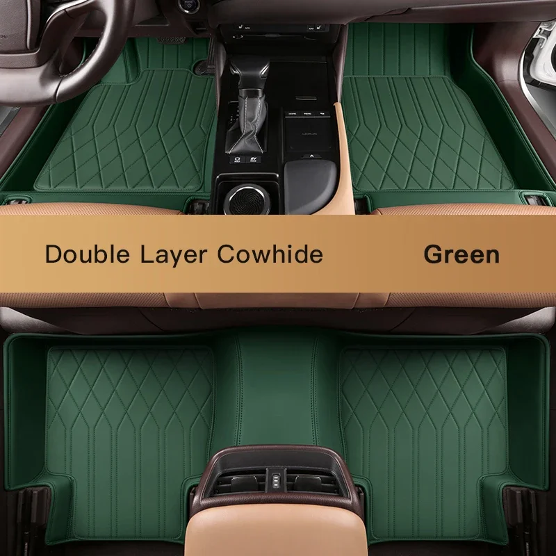 Custom Fit Car Floor Mat Cowhide ECO  rule-cha  Material for 98% More than 3000 Models  51  5 Seats Car for Left Drive Only