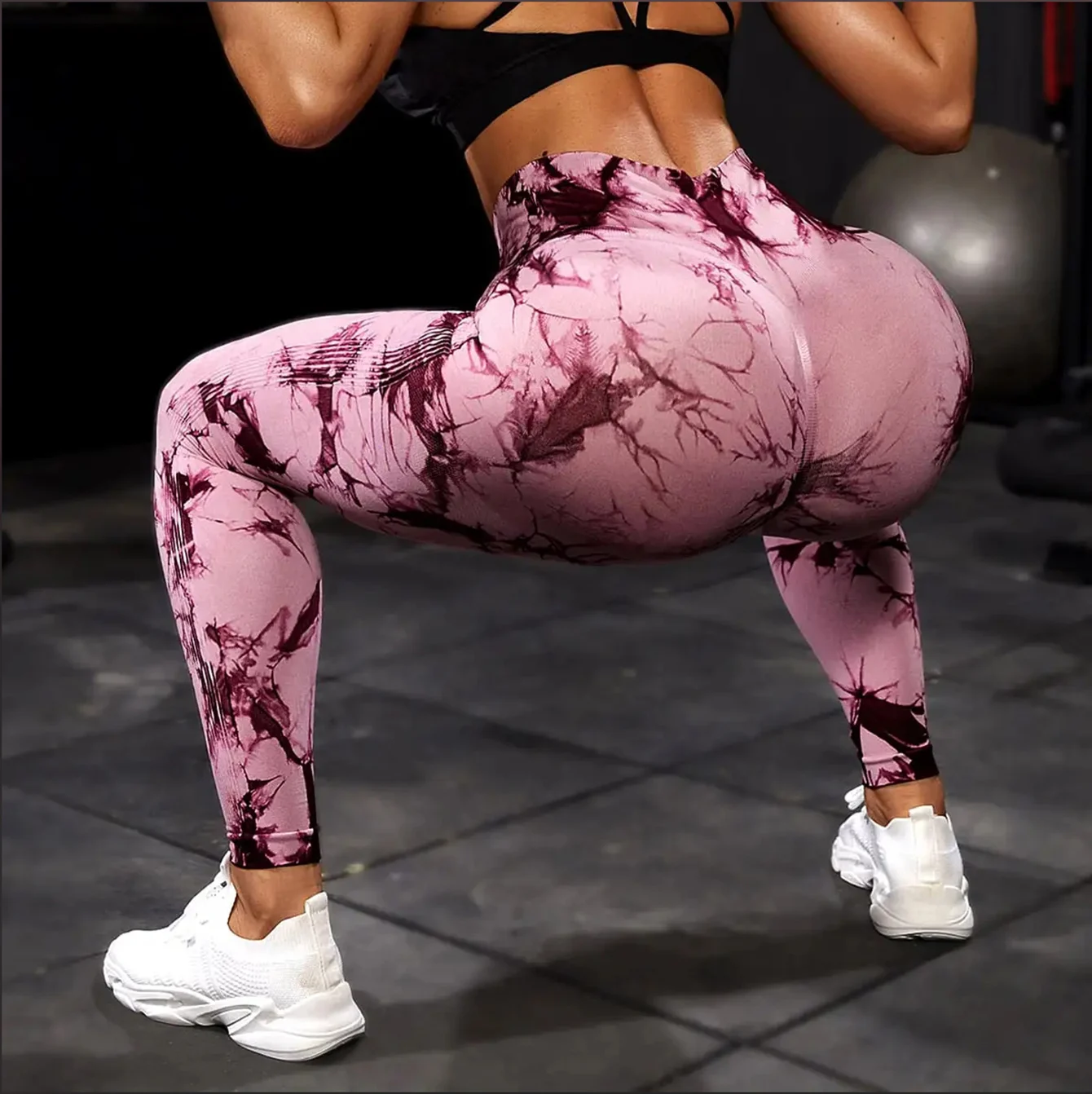 Tie Dye Yoga Hosen Sport Leggings Frauen Nahtlose Hohe Taille Push-Up Frau Strumpfhosen Fitness Workout Leggins Gym Kleidung 2024 Neue