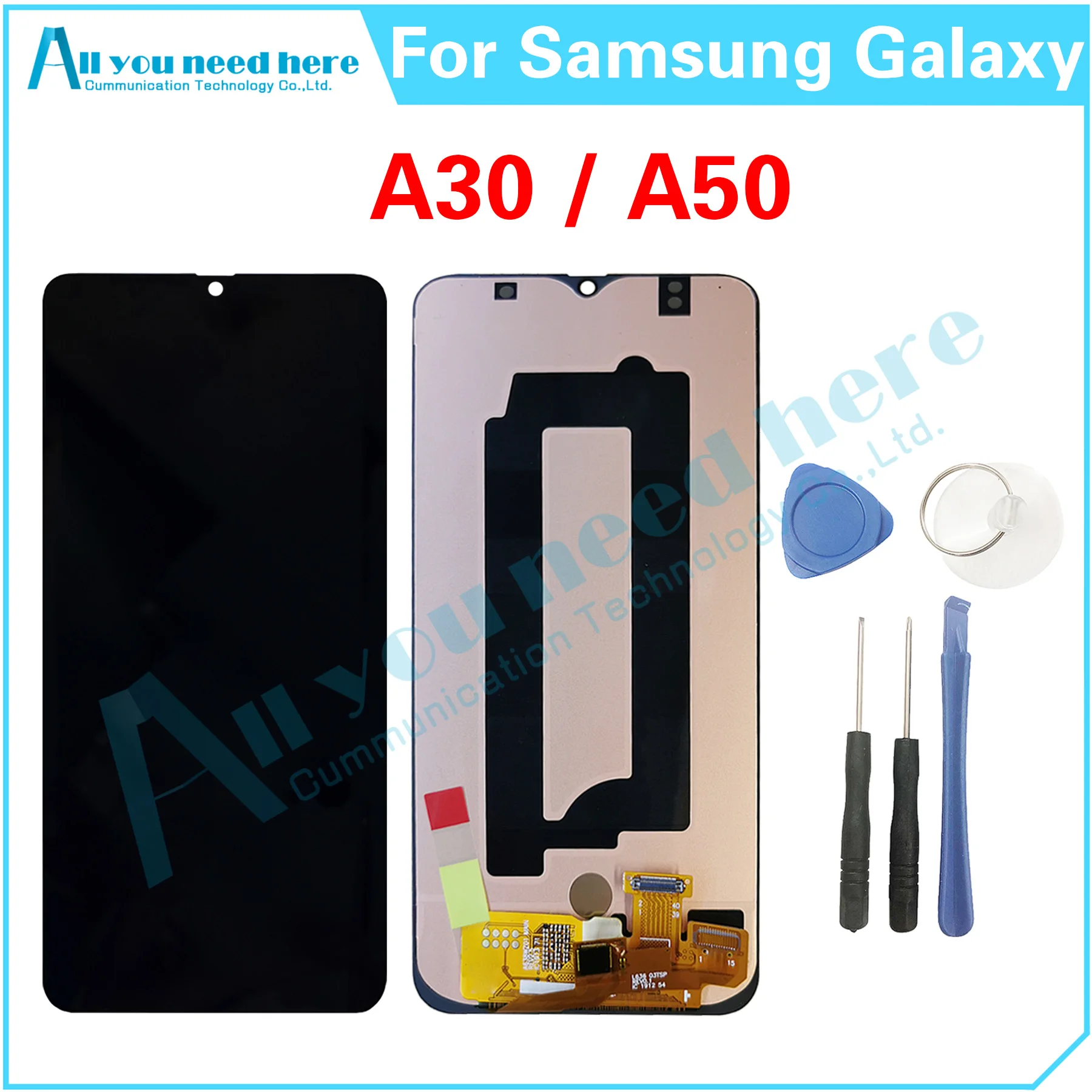 

100% Test For Samsung Galaxy A30 A305 A305F A305N / A50 A505 A505F A505N LCD Display Touch Screen Digitizer Assembly Replacement