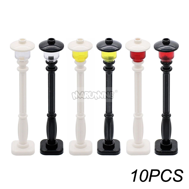 Marumine Verkeer Verkeersbord Licht Lamp Moc Blok Baksteen Onderdelen City Street View Building Bricks Blocks Accessoires Barrière Waarschuwing Maximum Snelheid