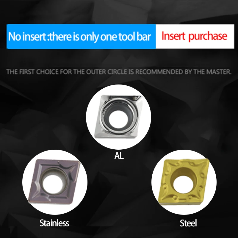 KaKarot Internal Turning Tool Holder S12M-SCLCR09 S14N-SCLCL09 S16Q-SCLCR09 S25R-SCLCL09 Carbide Inserts CCMT09 Lathe