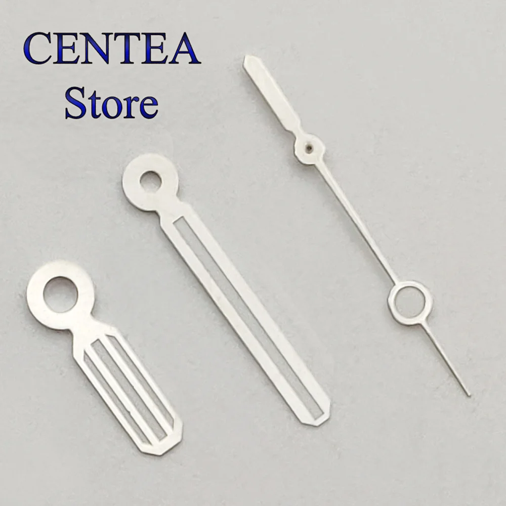 RICHUS prata relógio mãos, mão luminosa apto para NH35, NH36, ETA 2824, 2836, PT5000, Miyota 8215, 821A, DG2813, 3804 movimento