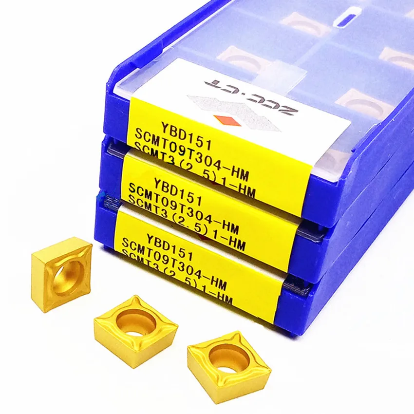 SCMT09T304-HM YBD151/SCMT09T308-HM YBD151/SCMT09T308-HM YBG202/SCMT09T308-HMS YBD152 ZCC.CT CNC carbide inserts 10pcs/box