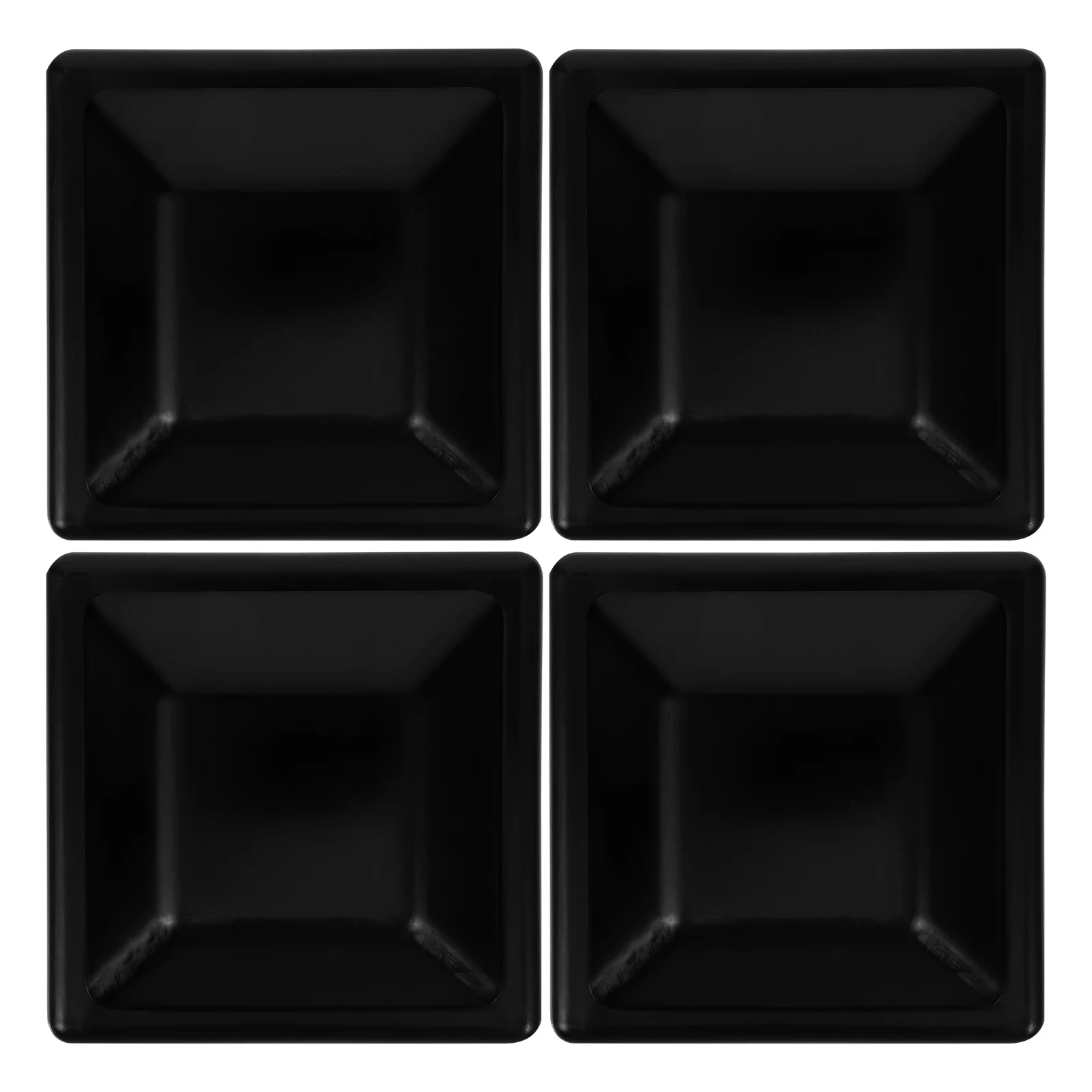 

4 set 4 Inch Fence Post Caps Plastic Guardrail Column Cover Protector Decorative Black Outdoor Waterproof Anti Rust Fencing