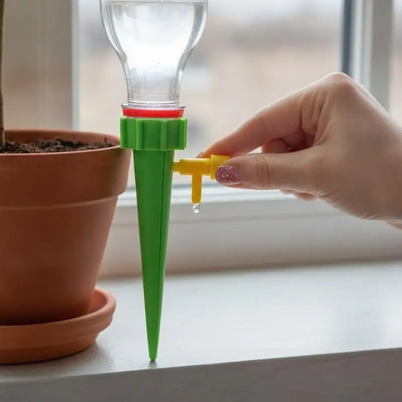 Eco-friendly Automatic Drip Irrigation Spike 10/20Pcs Adjustable Watering System for Home Garden Potted Plant Care