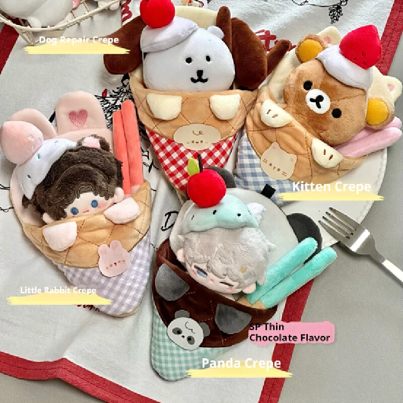 

10cm Cartoon Animal Series Doll Clothes and Bag Cotton Doll Replacement Outfit Kawaii Style Toy Accessories for Girls