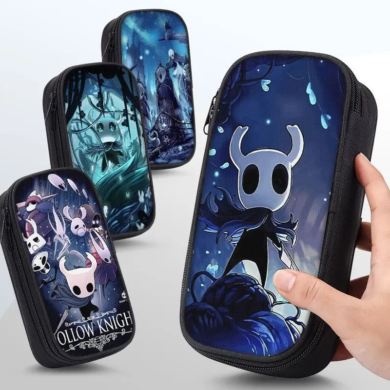 

Новый пенал для игр Hollow Knight, периферийные принадлежности, студенческие канцелярские принадлежности, сумка для хранения с мультяшным принтом рыцаря, подарок