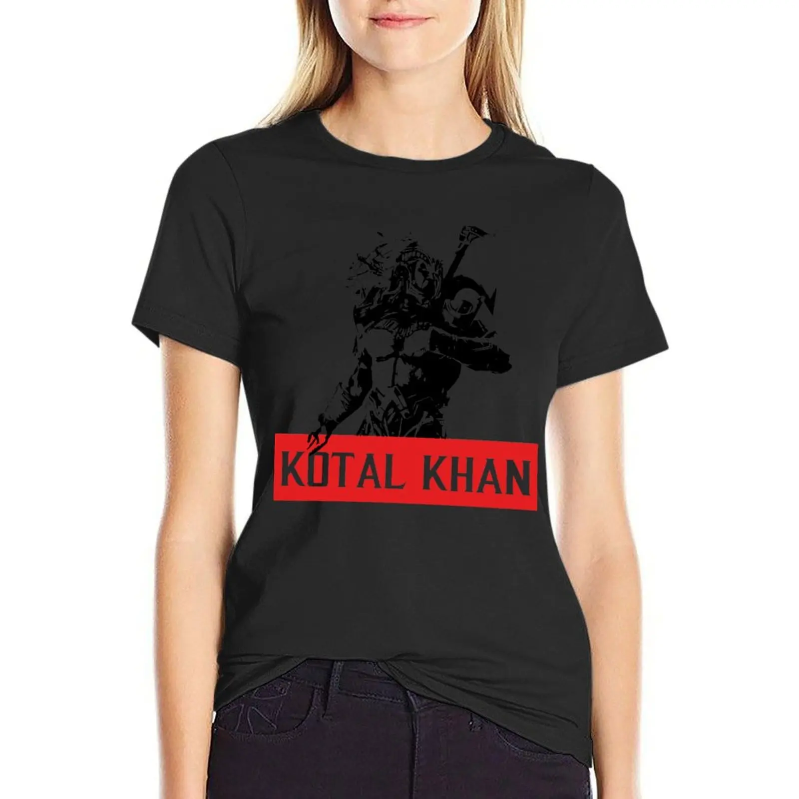 

Kotal Khan T-Shirt anime clothes plain summer tops hippie clothes luxury designer clothing Women
