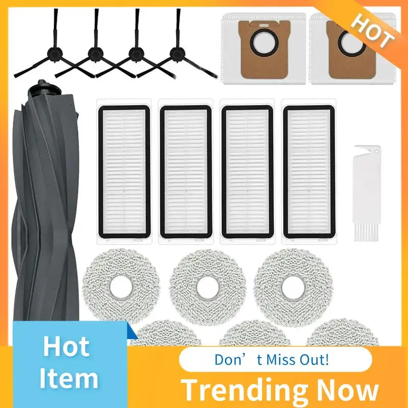 BBNV-pour Dreame L20 Ultra Robot aspirateur remplacement brosse latérale principale filtres Hepa tissus de vadrouille sacs à poussière accessoires