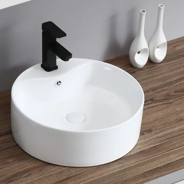 

Batch spot engineering household with faucet round washbasin with hole table basin washbasin bathroom ceramic