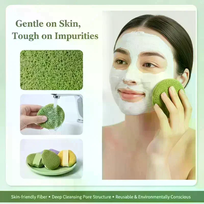Mud Mask Cleaner Puff Exfoliating Blackhead Removal Face Wash Cleansing Sponge Makeup Remover Foam Sponge Face Clean Pads Tool