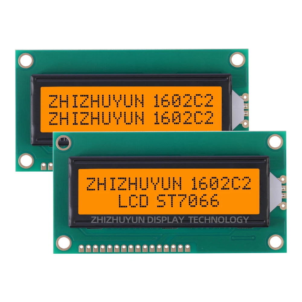 Support Customization 1602C2 Industrial Control Screen STN Gray Film Blue Text 5V Lcm 16*2 1602 16X2 1602 LCD Module