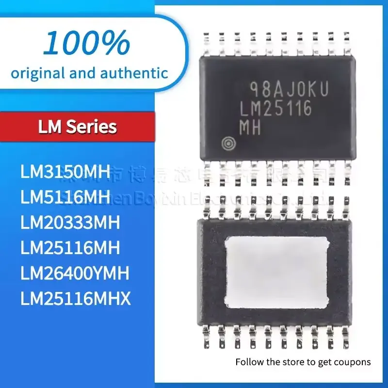 

LM26400YMH LM25116MH LM20333MH LM5116MH LM3150MH LM25116MHX new Water-Resistant