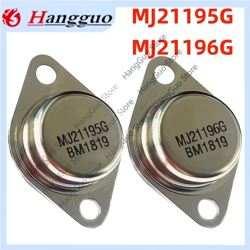 

2-4PCS=2Pair Original brand new MJ21195G MJ21196G to-3p MJ21195 MJ21196 TO-3 gold sealed audio power amplifier