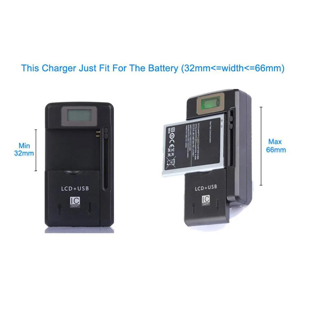 4.2V Universal Wall Travel Charger for Cell Phone PDA Camera Li-ion Battery