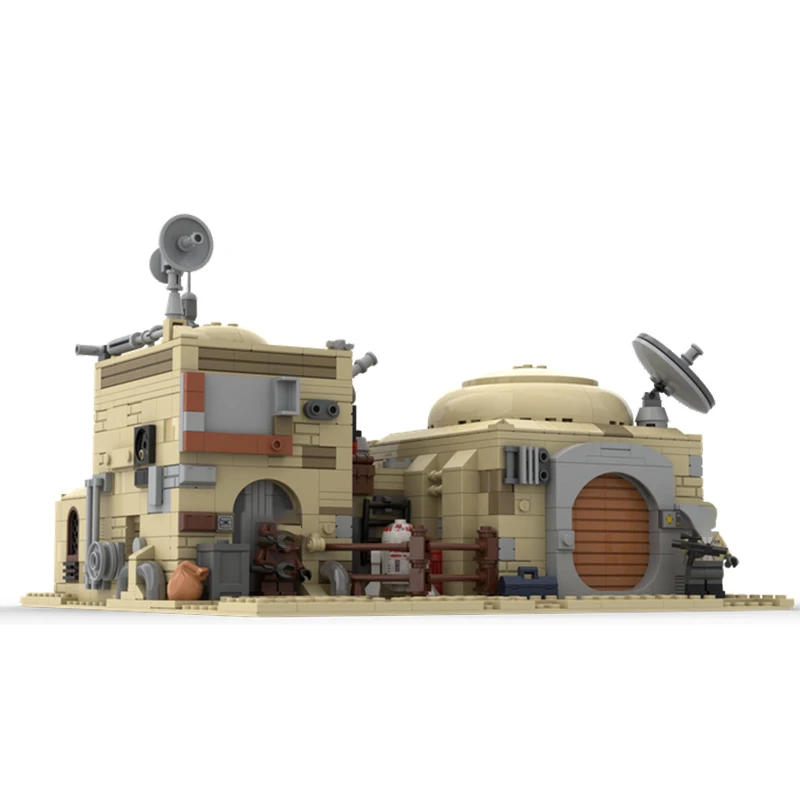 Space Movie Desert City Architecture House #7 Building Block modello fai da te collezione MOC-141949 esperti giocattolo di mattoni ad alta difficoltà