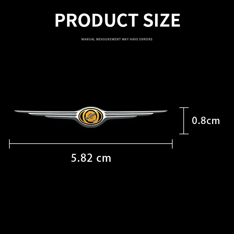 شعار سيارة معدني شعار مائي في أي مكان ملصقات اكسسوارات الديكور لكرايسلر 300c PT كروزر جراند فوياجر باسيفيكا