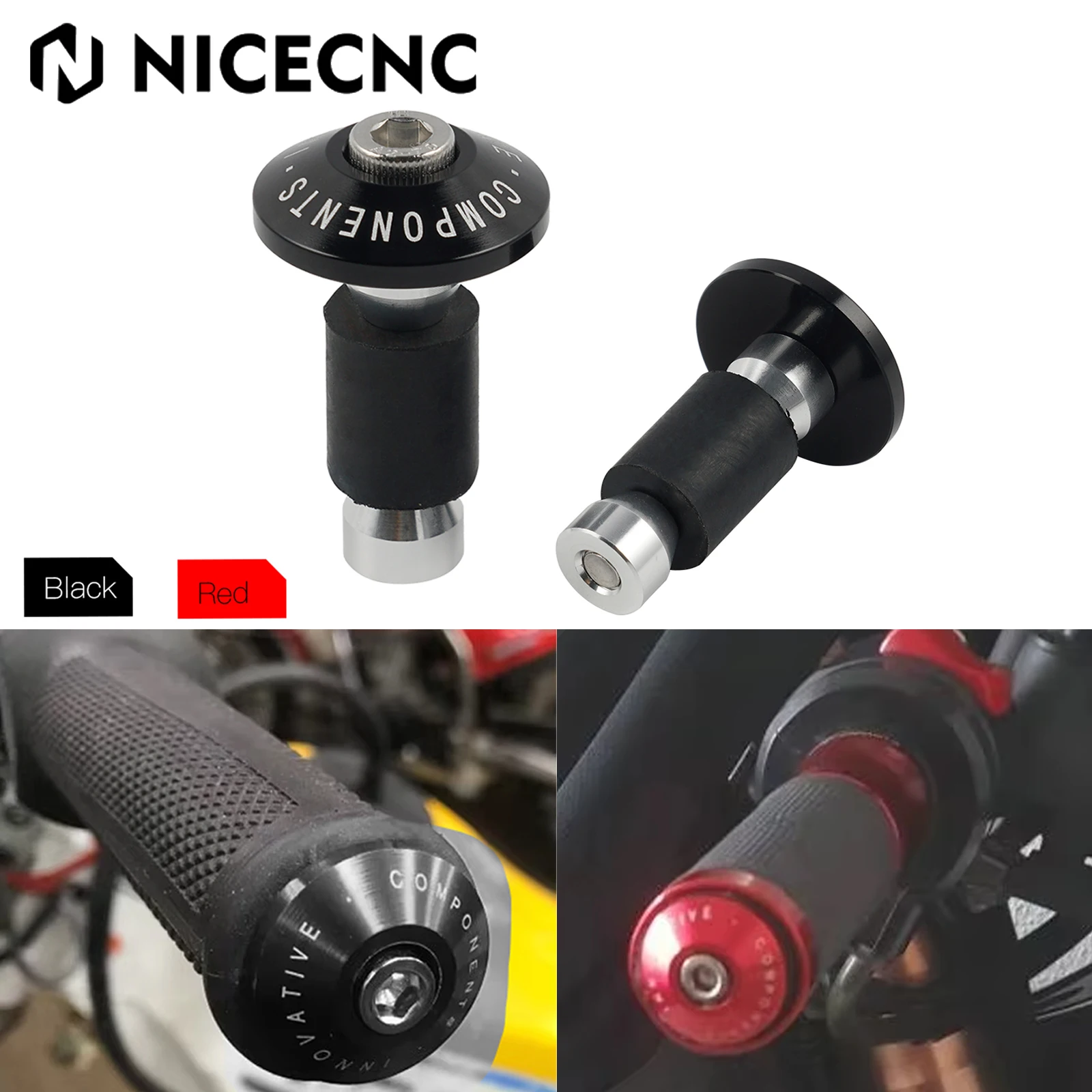 

Motorcycle Handlebar Grips Bar End Plug For Honda CBR Yamaha Suzuki Kawasaki KTM EXC Enduro Ducati BMW Husqvarna Aprilia Triumph