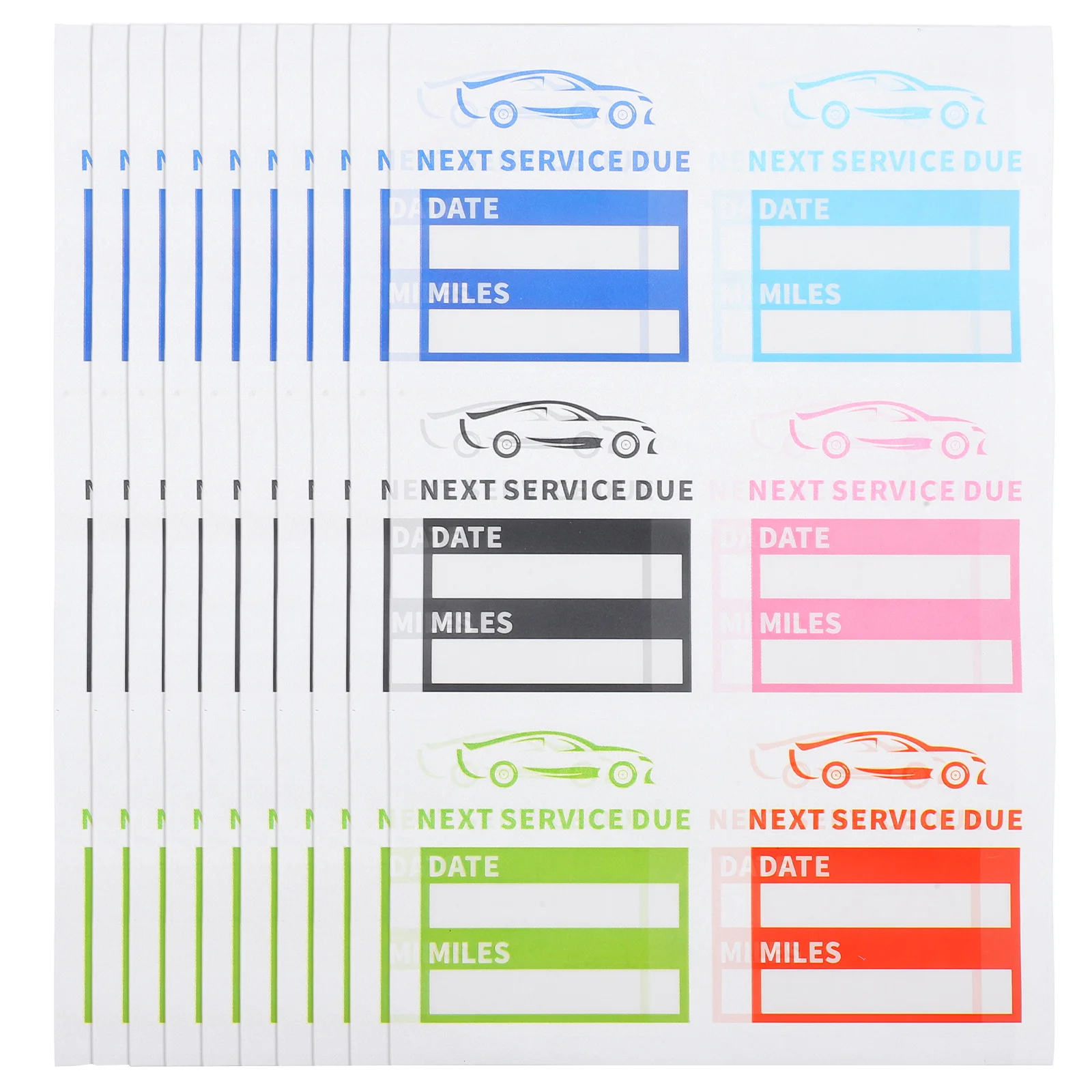 

Service Due Stickers Oil Change Reminder Static Cling Labels For Car Windshield Waterproof Writable Adhesive Decal For