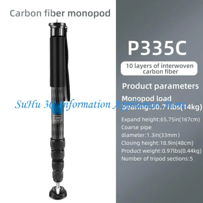 

Portable Adjustable Length Camera Monopod Extendable Tripods Support Base With Quick Release