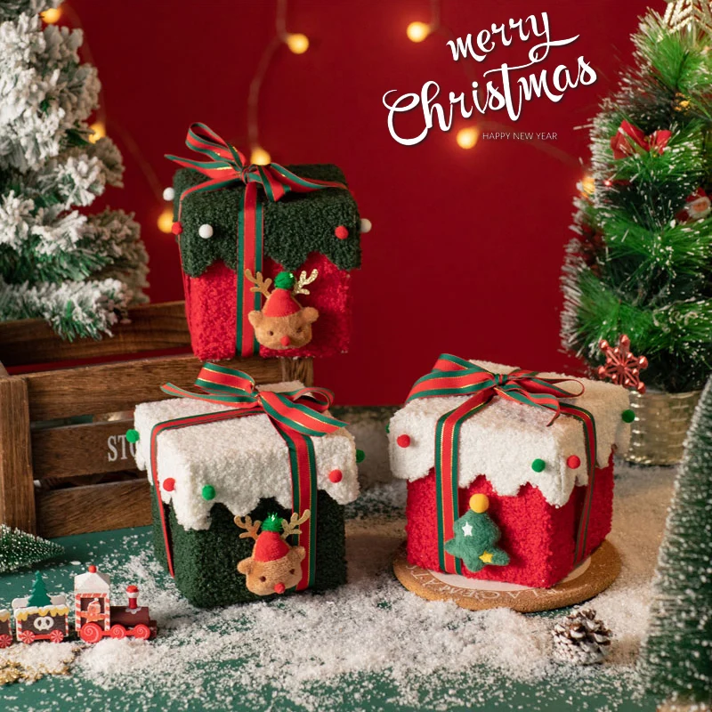 2026 hot sell -Christmas decorations, ornaments, photo props, Christmas gift box, desktop Christmas tree atmosphere scene arrang