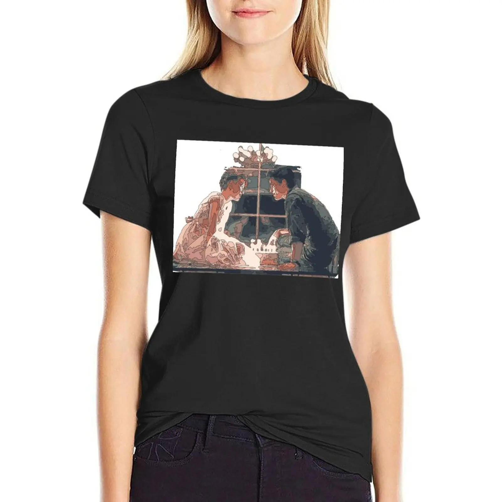 

16 Candles 80S Movie Scene Sticker T-Shirt summer top aesthetic clothes quick drying plus size tops clothes for Women