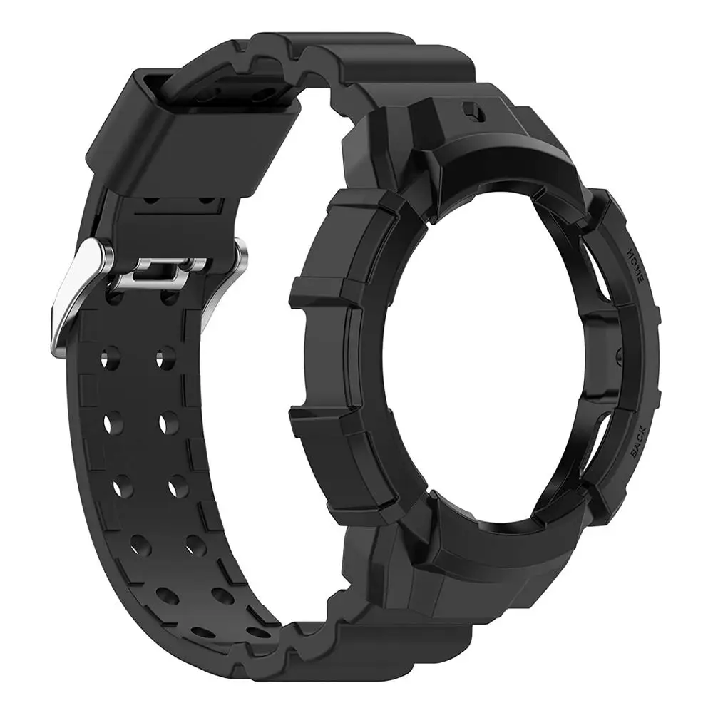 Capa de Silicone e Banda para Samsung Galaxy Watch, Pulseira Sem Lacunas, Capa Protetora, Correia para Correa, Pro, 4, 5, 44mm, 40mm, 20mm