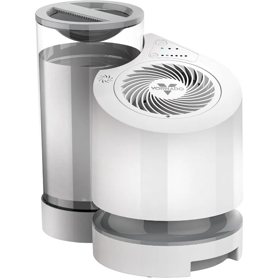 

EV100 Evaporative Whole Room Humidifier with SimpleTank 1 Gallon Capacity White Ideal for Home Offices Bedrooms and Living Room