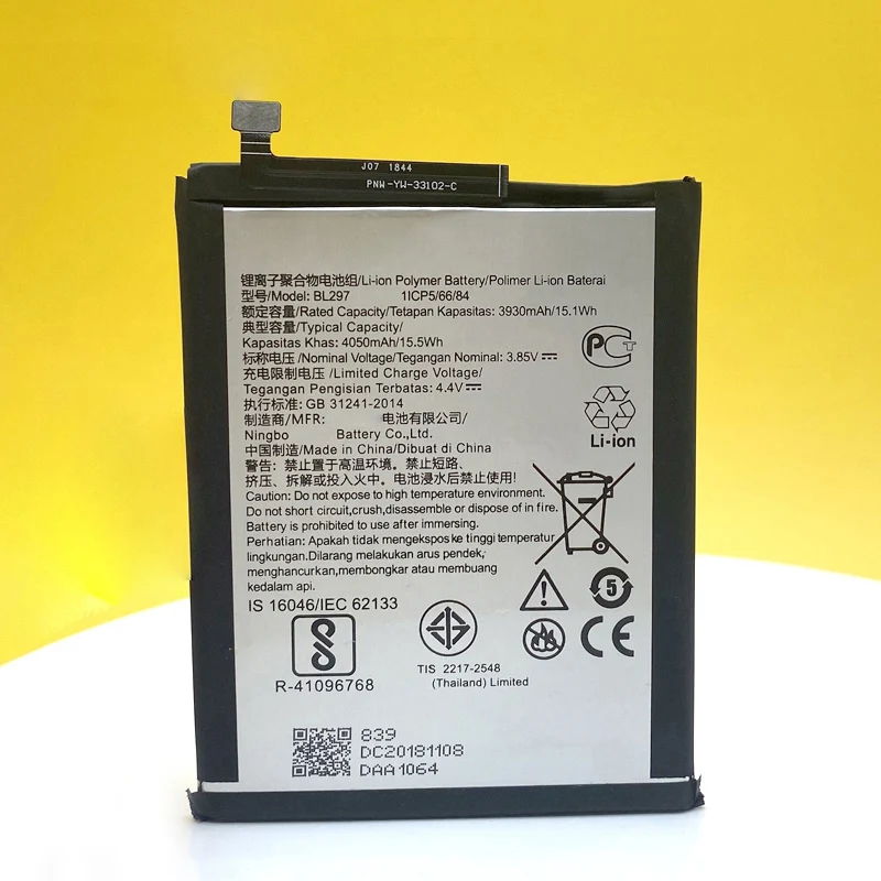 100% NEW Battery For Lenovo K5 Pro L38041 / Z6 Lite 6.3 L38111 4050mAh BL297 NEW Produce In Stock