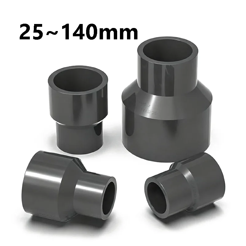 

25 мм ~ 140 мм ПВХ прямые переходные соединители для труб, адаптер для воды для аквариума, трубка для подачи воды, соединение гнезда