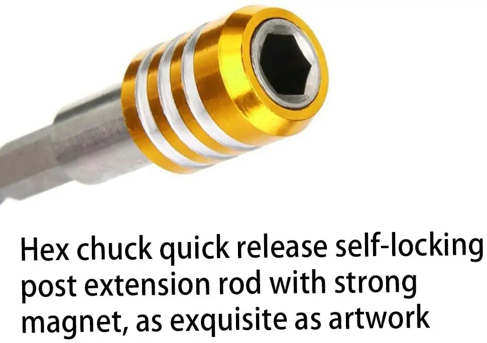 3Pcs 60mm 100mm 150mm 1/4 Inch Hex Shank Quick Release Screwdriver Bit Holder Extension Bar