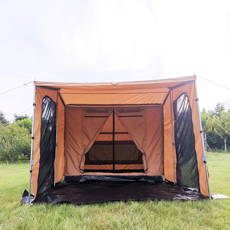 

ENJOIN New Model Waterproof 30s Quick Open Canvas Pop up Tent for 3-4 People With Floor Toldo De Suelo