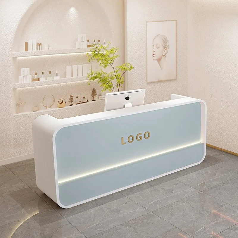 Mesas de recepção modernas para hotel, bar, beleza, exibição de luxo, mesas de recepção executiva, design comptoire, móveis para sala de estar