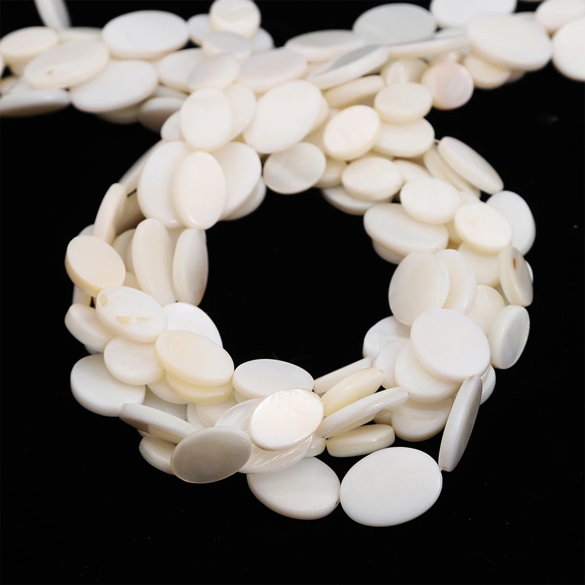 Natural White Shell Beads Mother Of Pearl Flat Oval Teeth Star Freshwater Chip Beads For Jewelry Making DIY Necklace Bracelet