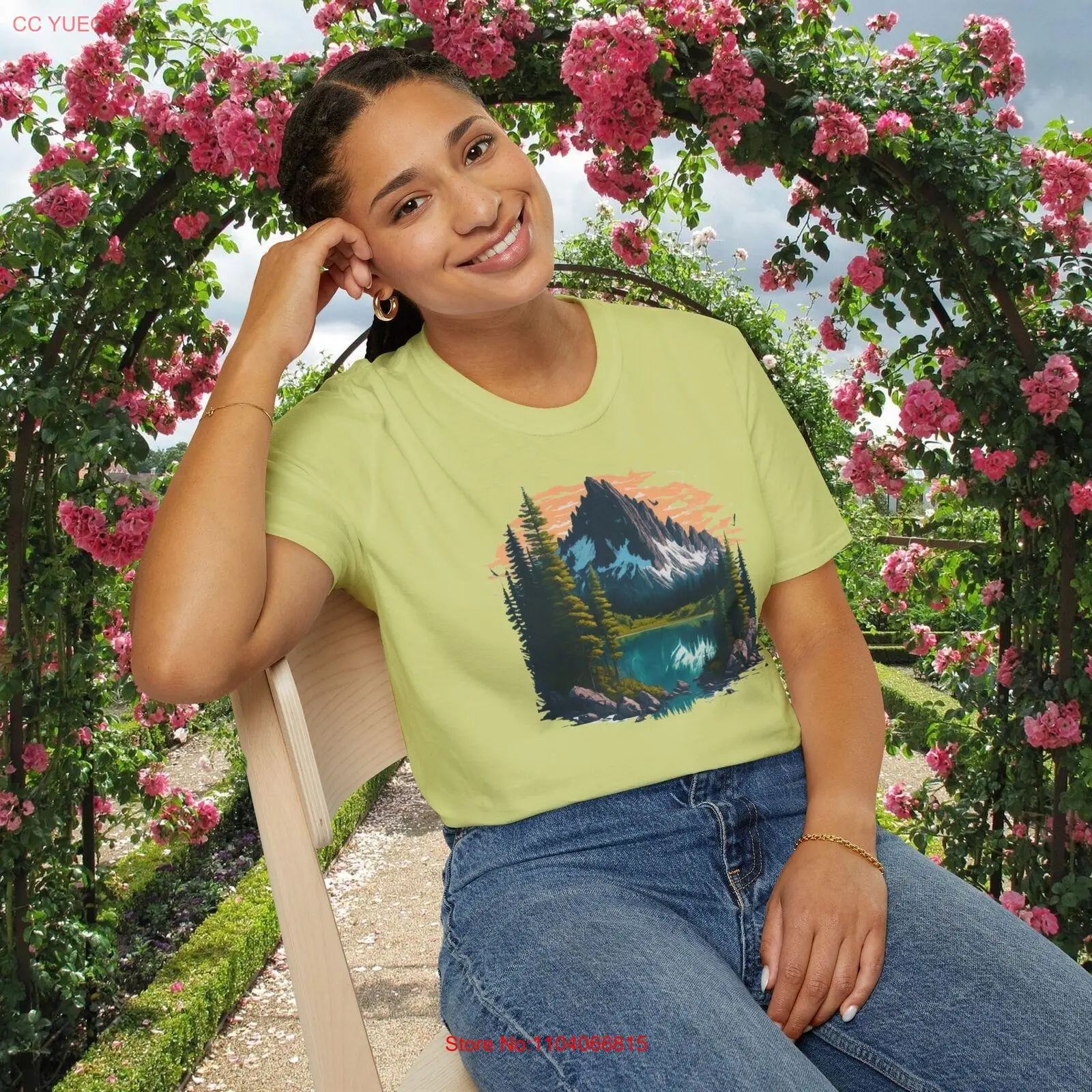 Mountains During Summer Softstyle T-Shirt