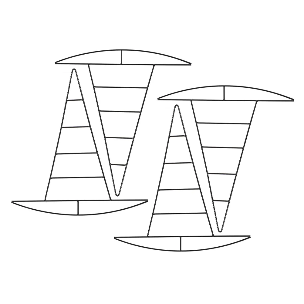 

4Pcs Iron Witch Hat Wreath Frame DIY Metal Wreath Making Tool for Home Garden Decoration Hanging Floral Garland Craft Supplies