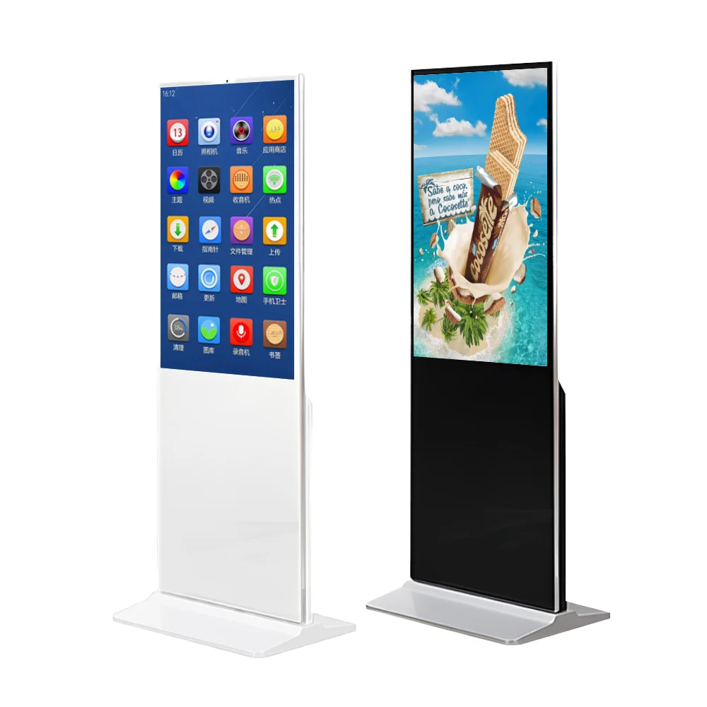 49-Inch 4K Mini-LED HD Resistive Touch Screen Advertising Kiosk Floor Standing Digital Signage Player Built-In CMS LCD Display